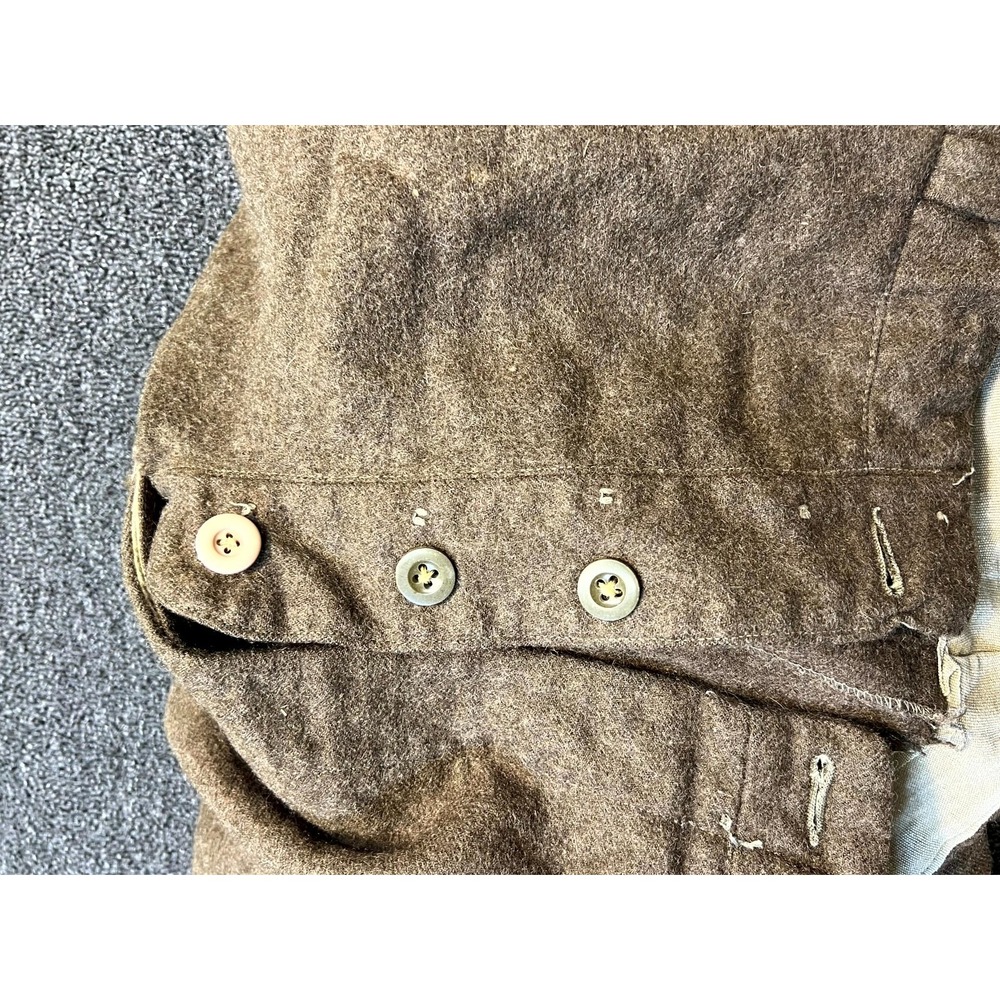Vintage 1950s French Army ARMEE Wool Pants 32x30 Military Trousers Distressed - Picture 15 of 16